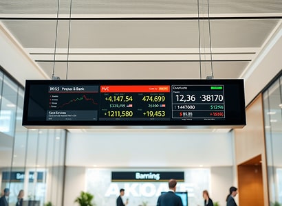 подвесной экран в банк