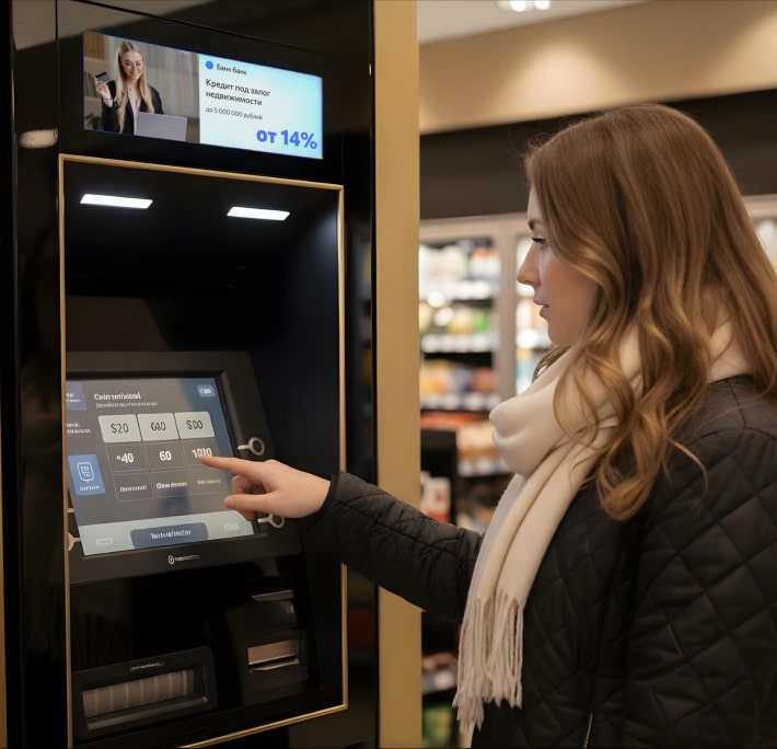 экран для банкомата