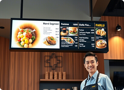 цифровой экран для меню