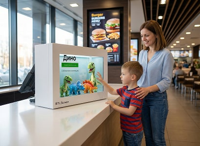 настольный экран в банке