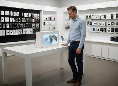 вертикальный штендер с подставкой в банке