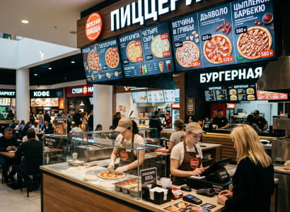 экраны для сетей быстрого питания