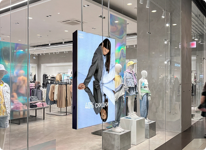 LED-экран для магазина одежды