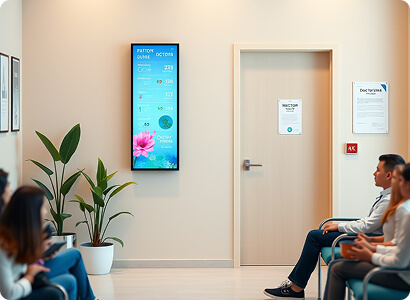 экран в зону ожидания