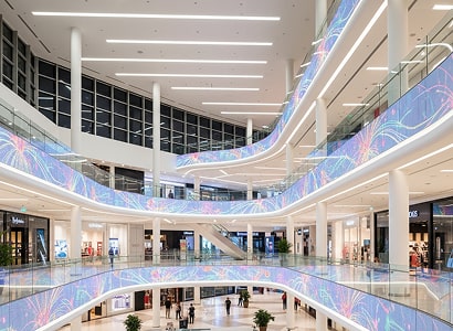 размещение лед экрана