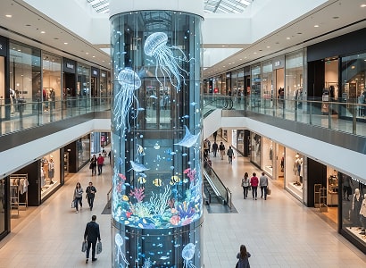 где разместить гибкий LED-экран