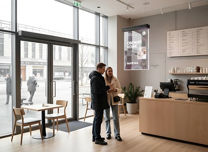 рекламный электронный постер