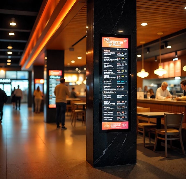 встраиваемые экраны для ресторанов