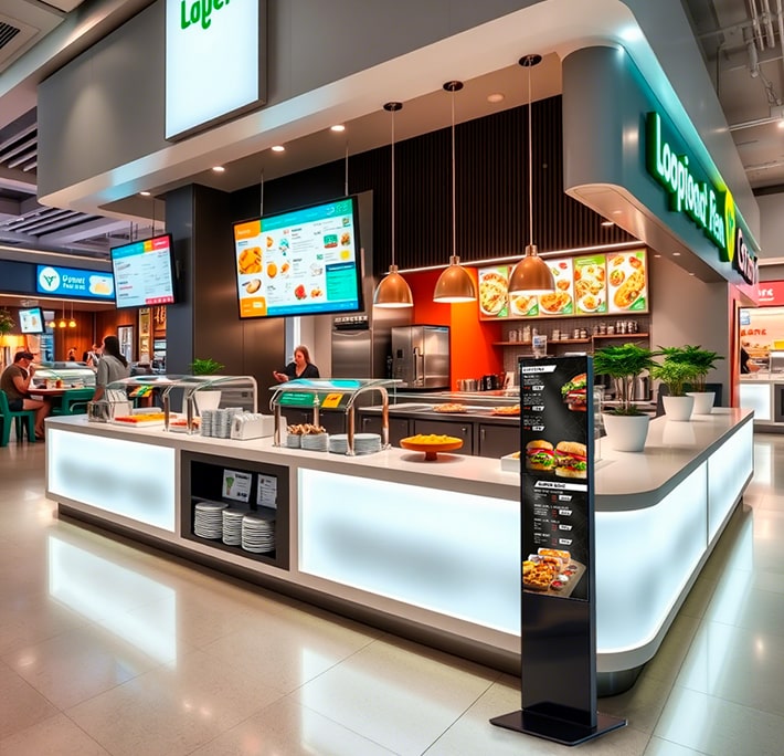 цифровой штендер в общепите