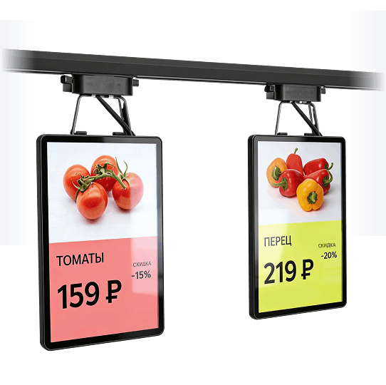 размеры электронного ценника