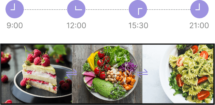 управлять меню в кафе