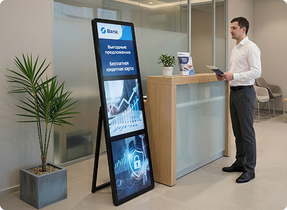 информационный экран вертикальный