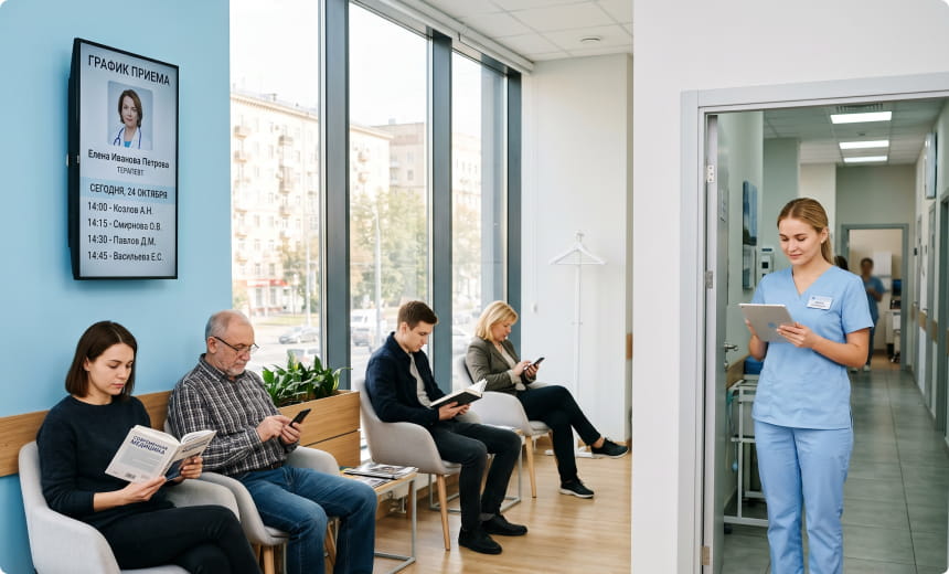 цифровые экраны для медицинских клиник