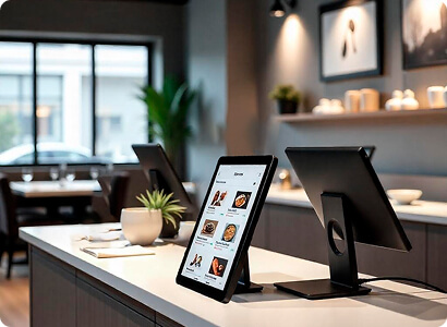 тейбл-тент на кассе