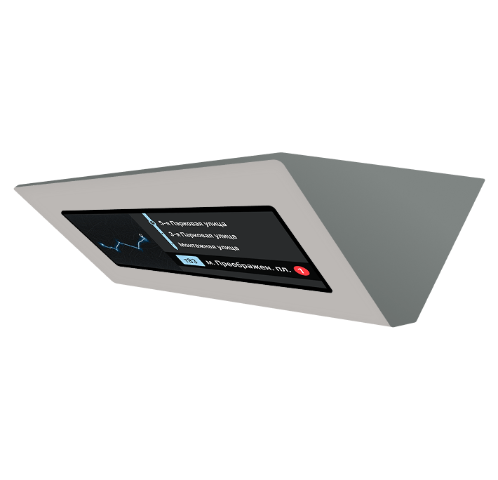 дисплей трапеция для транспорта