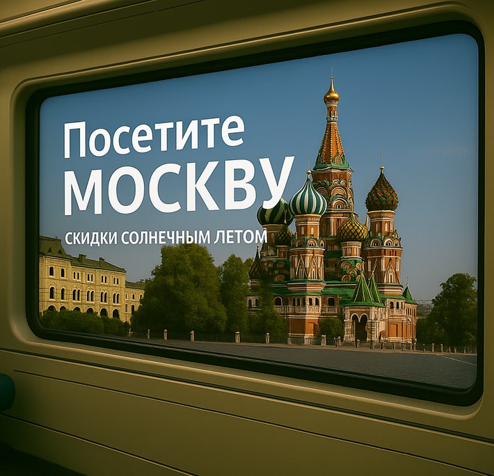 дисплей в метро